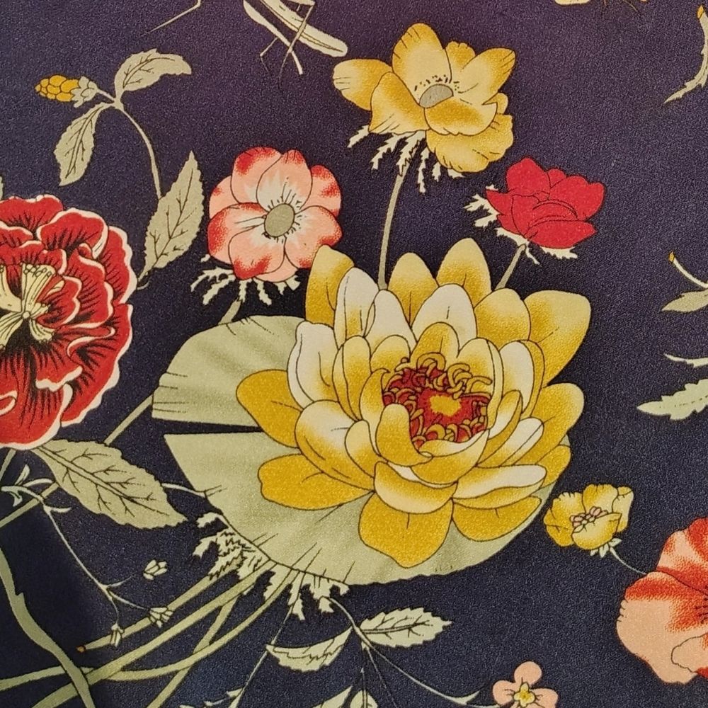 Floral  Flowers & Butterflies Print Scarf - Picture 7 of 11